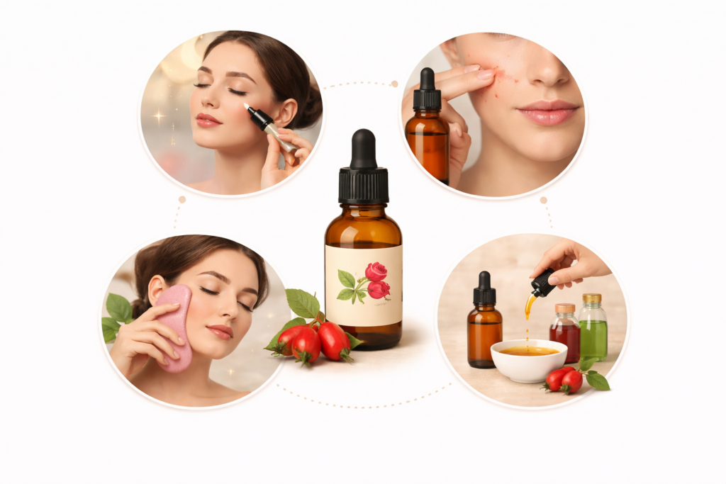 Huile de soin Rose musquée de Patagonie chez Aroma-Zone