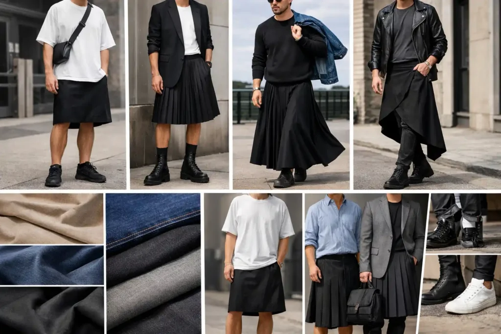 Comment intégrer la jupe dans un style masculin moderne ?