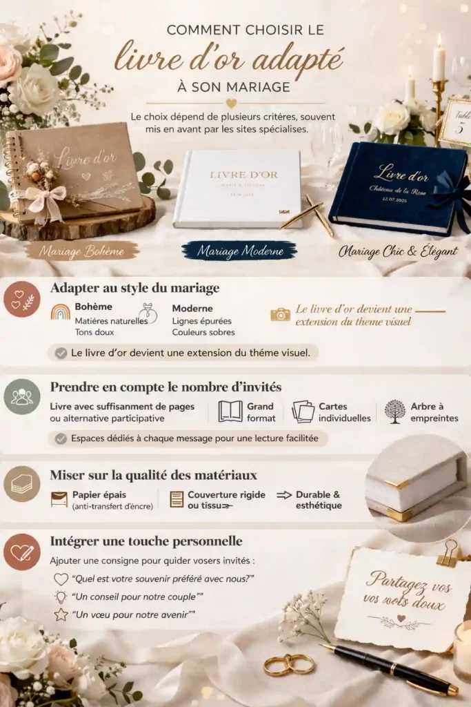 Comment choisir le livre d’or adapté à son mariage ?