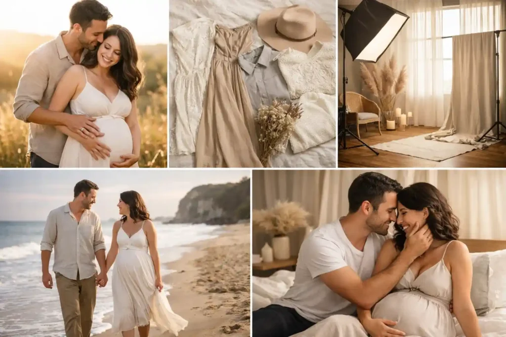 Photographie de grossesse en couple