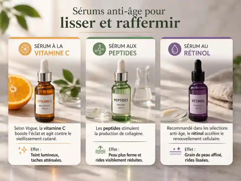 Sérums anti-âge pour lisser et raffermir