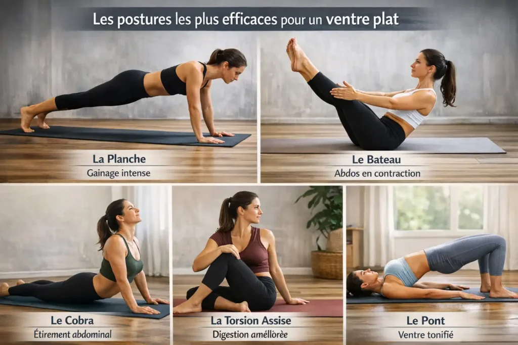 Les postures les plus efficaces pour un ventre plat