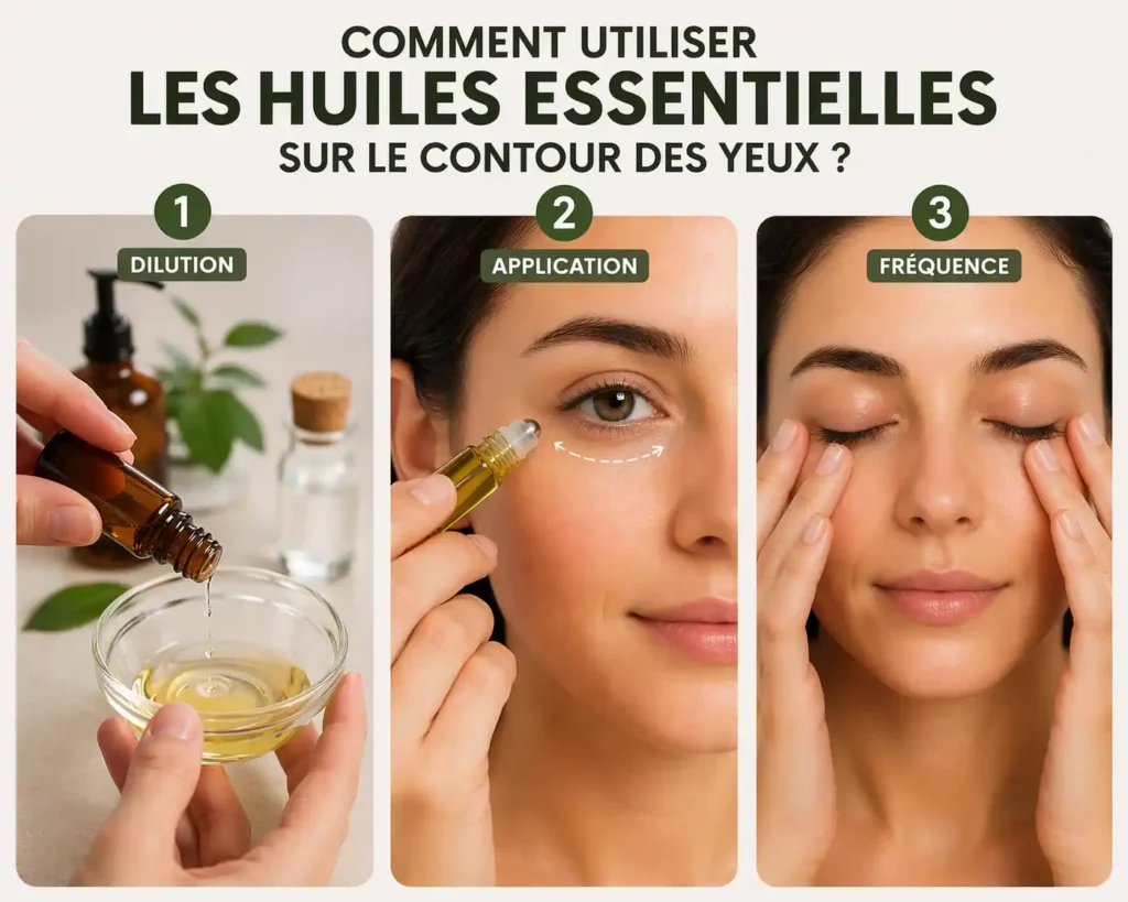 Comment utiliser les huiles essentielles sur le contour des yeux ?