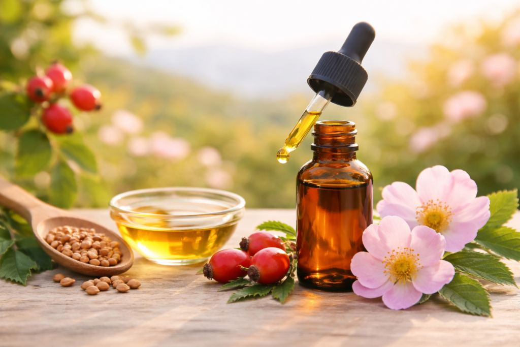 Huile de soin Rose musquée de Patagonie chez Aroma-Zone