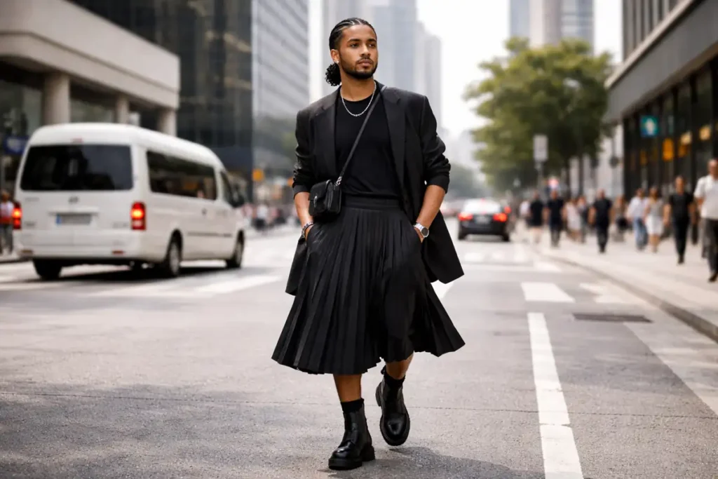 Jupe pour homme : décryptage d’une tendance mode qui redéfinit les codes masculins Jupe pour homme : décryptage d’une tendance mode qui redéfinit les codes masculins
