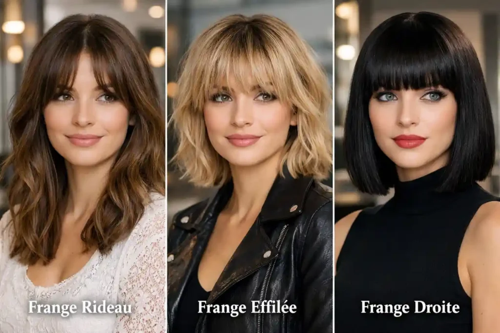 Frange rideau, effilée ou droite : comment choisir selon la forme de votre visage ?