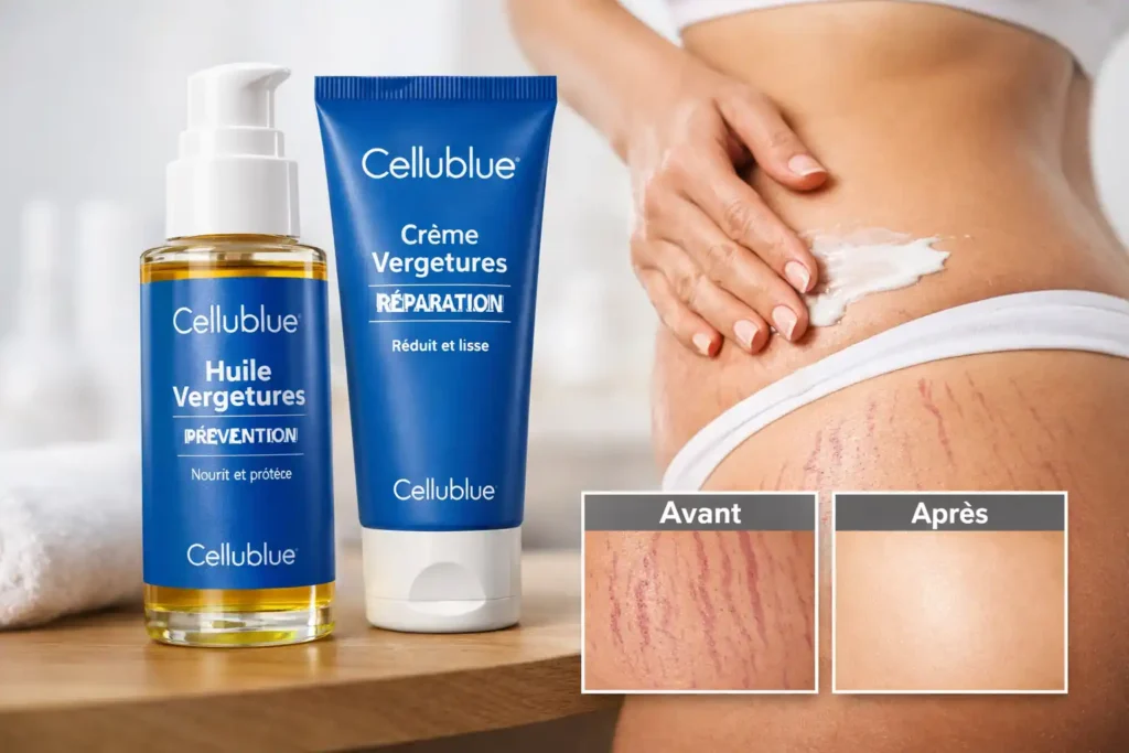 Les produits vergetures Cellublue : efficacité, composition et résultats visibles Cellublue vergetures
